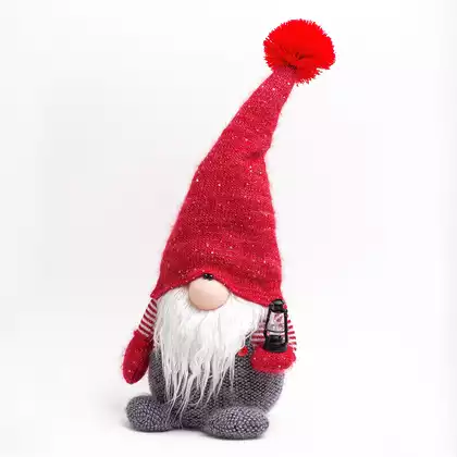 Новогодняя фигура 55 см Гномик AT167-22706B