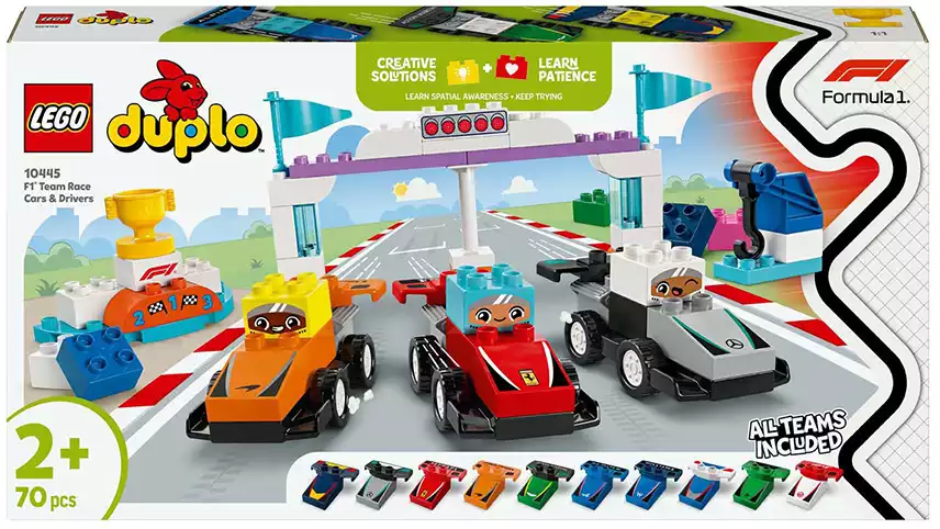 Конструктор Гоночные машины и пилоты команды F1 Lego Duplo 70 дет.