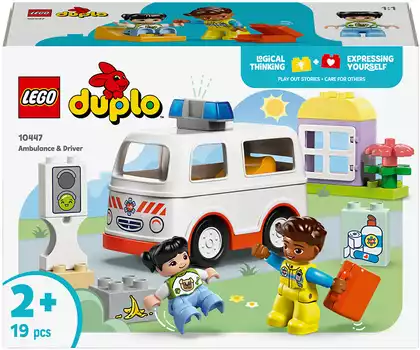 Конструктор Скорая помощь с водителем LEGO DUPLO 19 дет.