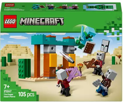 Конструктор Сельский патруль в пустыне LEGO Minecraft, 105 дет.