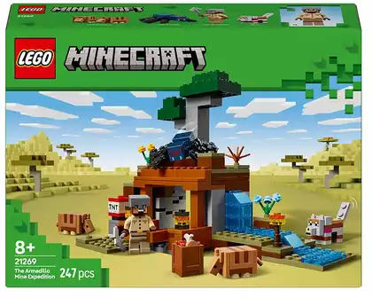 Конструктор Экспедиция на рудник Броненосец LEGO Minecraft, 247 дет.