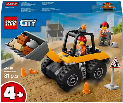 Конструктор Желтый строительный колесный погрузчик LEGO CITY, 81 дет.