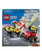 Конструктор Набор гоночных миникаров: Пицца против пожарной машины LEGO CITY, 70 дет.