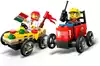 Конструктор Набор гоночных миникаров: Пицца против пожарной машины LEGO CITY, 70 дет.