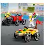 Конструктор Набор гоночных миникаров: Пицца против пожарной машины LEGO CITY, 70 дет.
