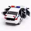 Модель машины 1:24 (18см) LADA Vesta Полиция свет, звук, инерция FY2438P-6D