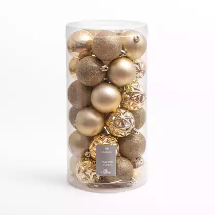 Набор шаров 30 шт 6 см золото S467UR1-JG