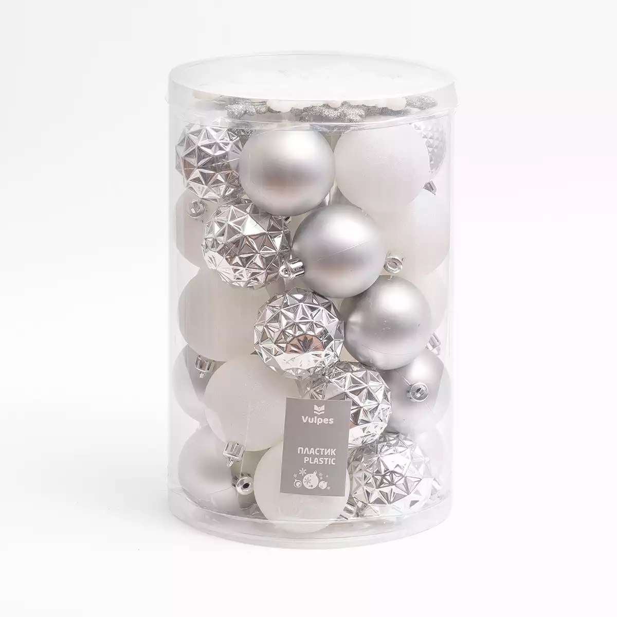 Набор шаров 30 шт 6 см золото с игрушками M306B01-JG