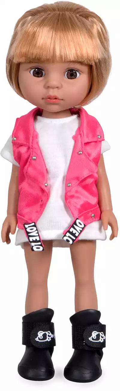 Кукла A925B в розовой жилетке