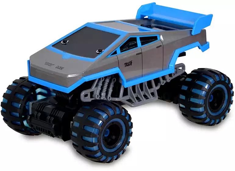 Машина р/у 1:16 Монстр Tesla (светящиеся колеса) +акб