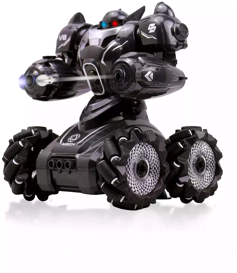 Робот р/у Стреляет и выпускает ПАР (движение боком) +акб