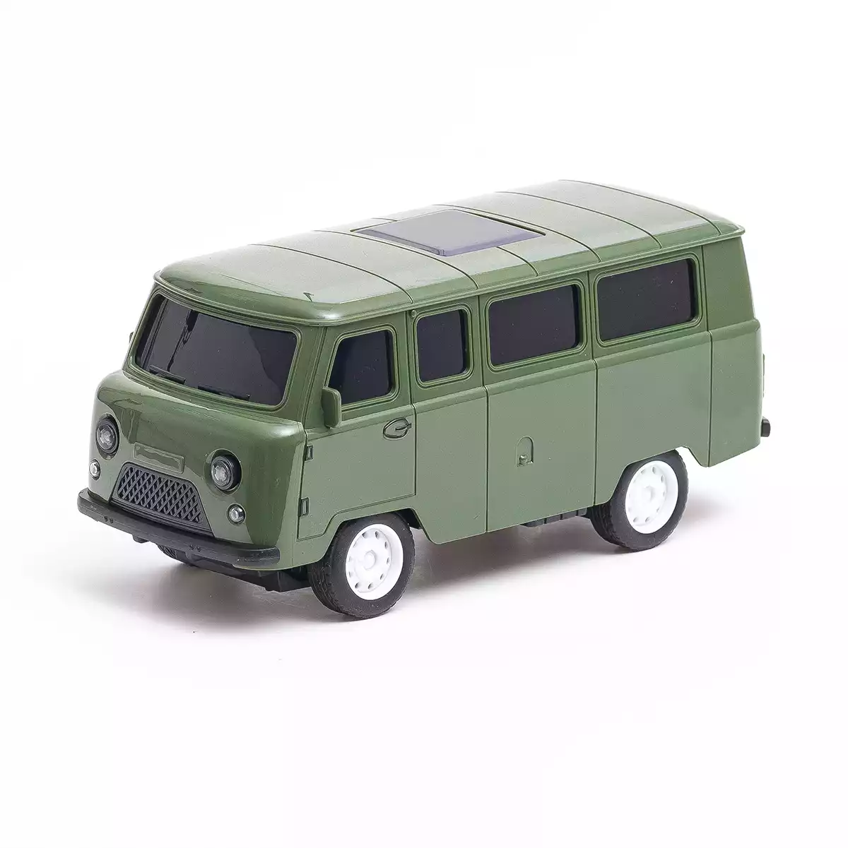 Машина р/у 1:18 UAZ militari green +акб