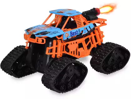 Машина р/у Краулер на гусеницах (выпускает пар) +акб