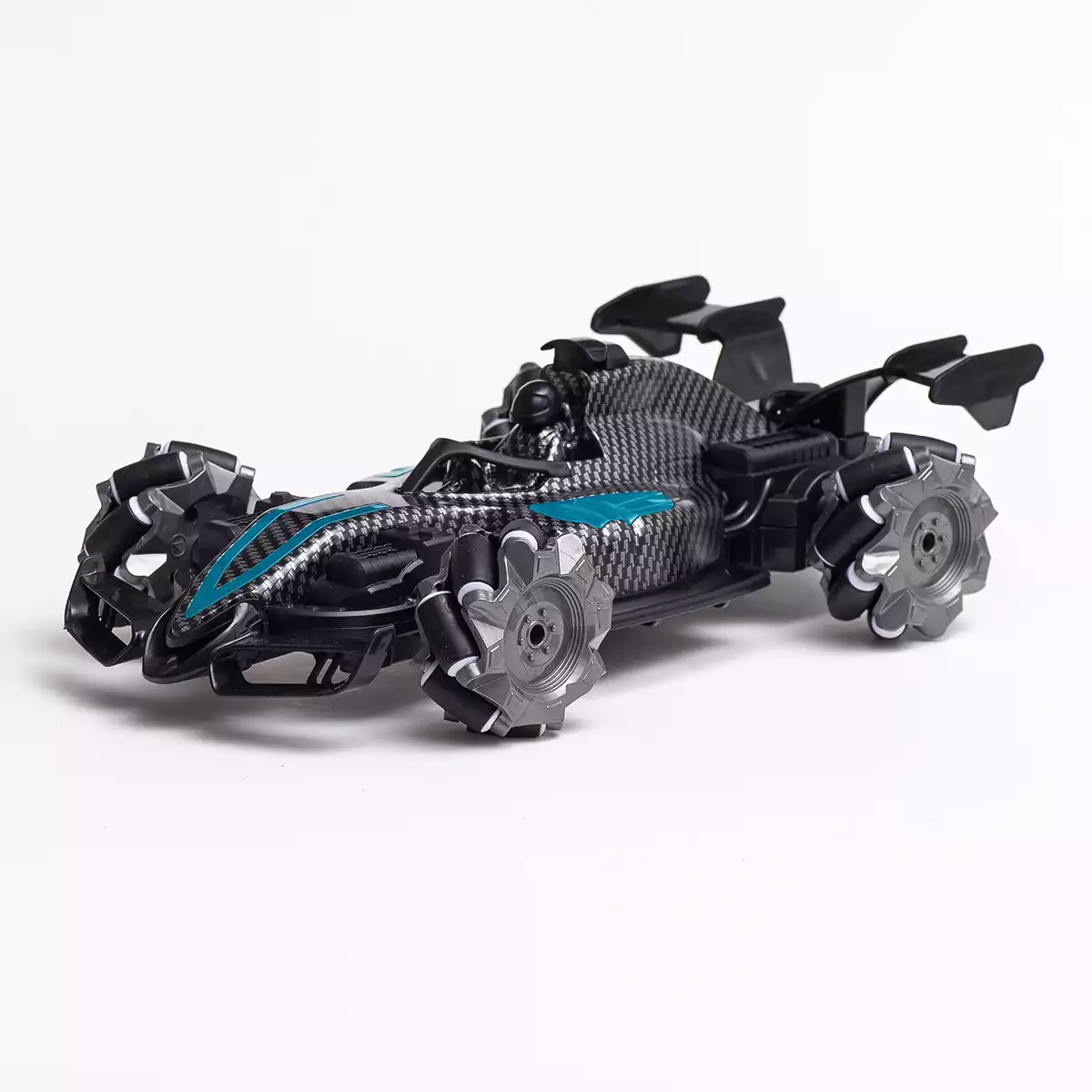 Машина р/у Формула 1 Карбон Движение боком (выпускает пар) +акб