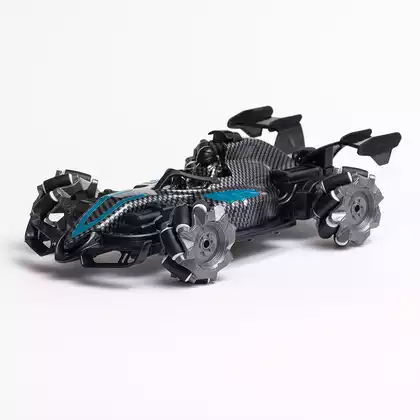 Машина р/у Формула 1 Карбон Движение боком (выпускает пар) +акб