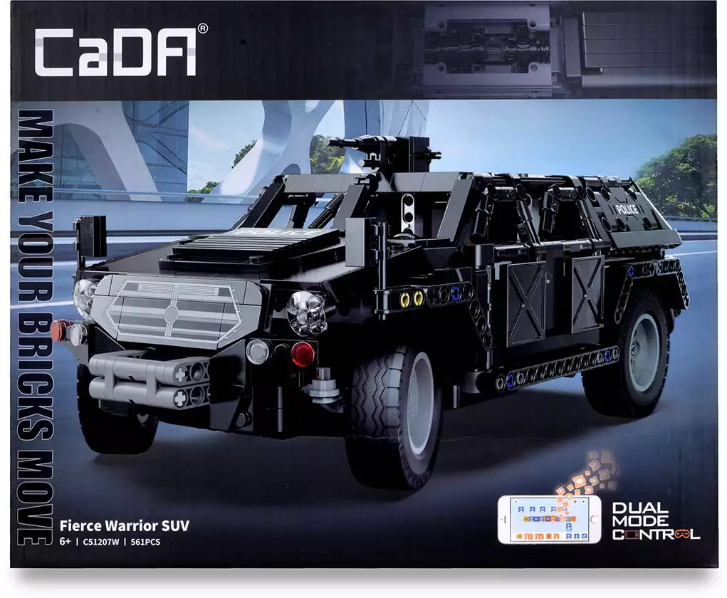 Конструктор р/у Бронированный авто (561 деталь) +акб