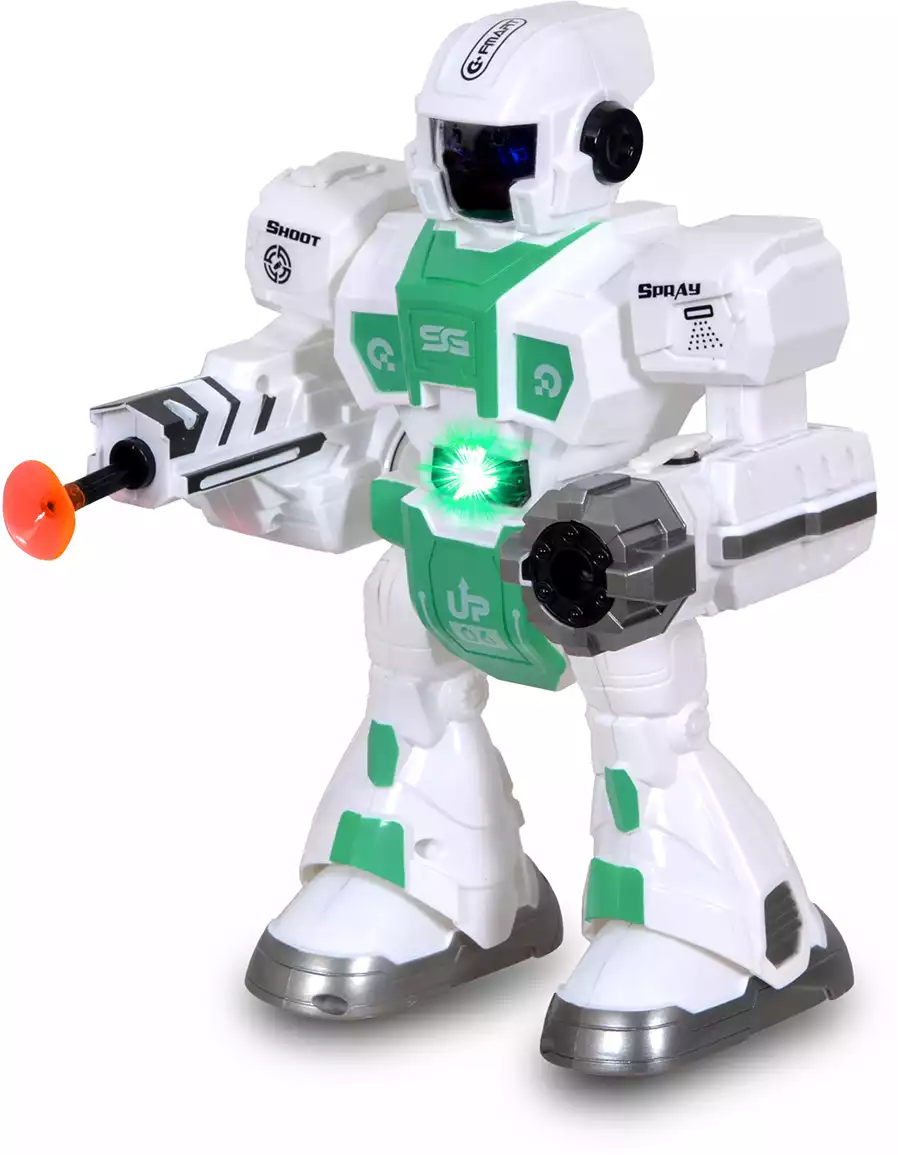 Робот р/у Стреляет гелевыми шариками (выпускает пар)