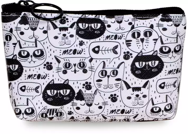 Кошелек Черно-белое котэ 058D-6430D
