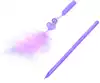 Ручка гелевая черная 0,5мм Сердце с пером 058D-6449D
