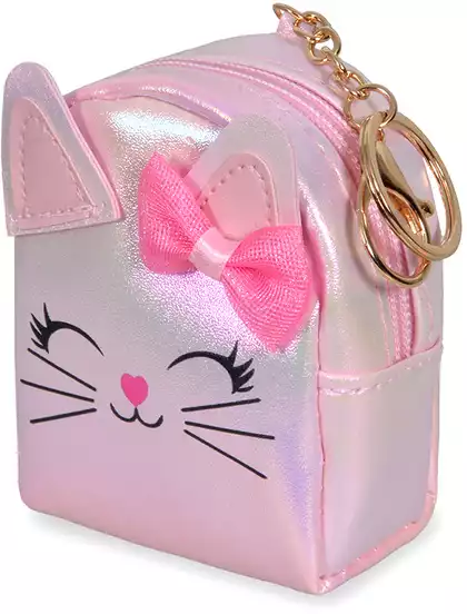 Брелок кошелек Кошечка перламутр 058D-6469D