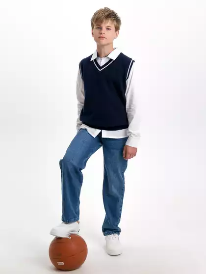 Вязаный школьный жилет Vulpes