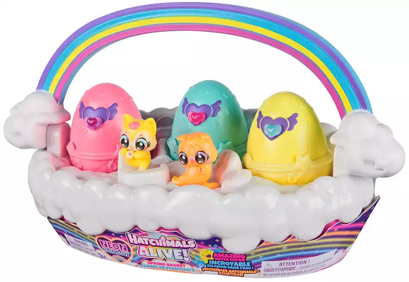 Игровой набор 64453 3 яйца в корзинке Hatchimals
