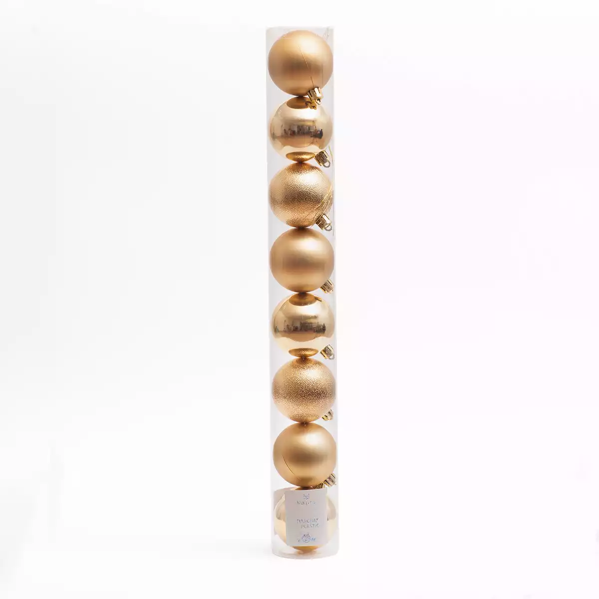 Набор шаров 6 см 8 шт золото 058D-6646D