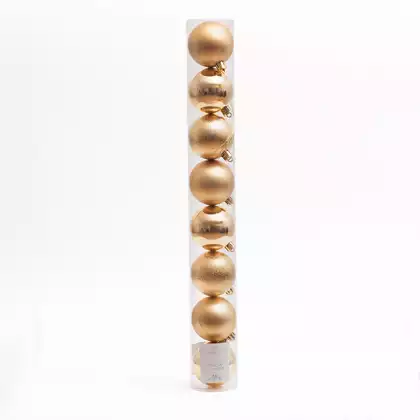 Набор шаров 6 см 8 шт золото 058D-6646D