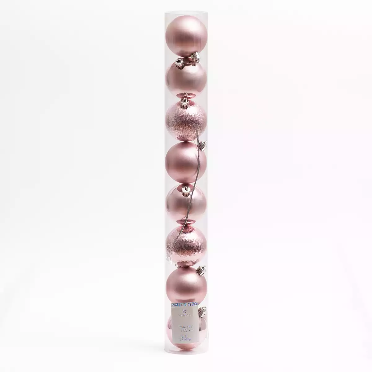 Набор шаров 6 см 8 шт розовый SY24DGZ-343-2