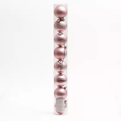 Набор шаров 6 см 8 шт розовый SY24DGZ-343-2