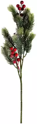 Новогоднее украшение ветка 49 см еловая 058D-6577D