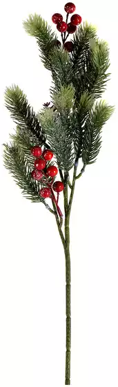 Новогоднее украшение ветка 49 см еловая 058D-6577D