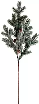 Ветка 62 см еловая с шишками 058D-6687D