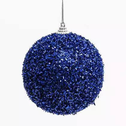 Новогодний шар 10 см синий 058D-6690D