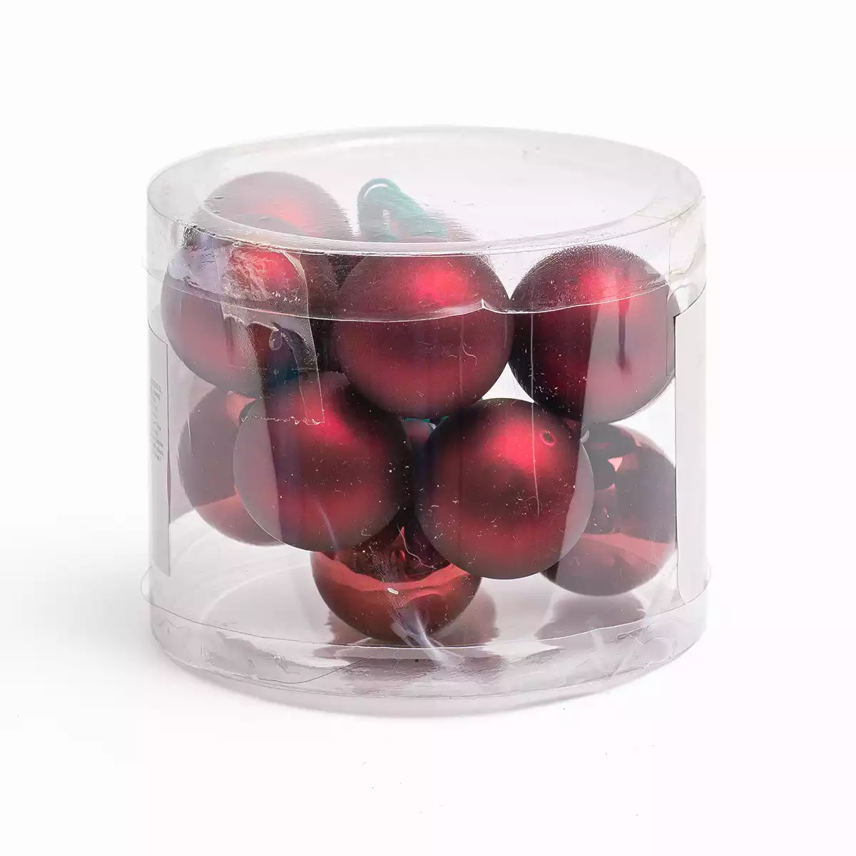 Гроздь стеклянных шаров на проволке 3 см бордовый 058D-6603D