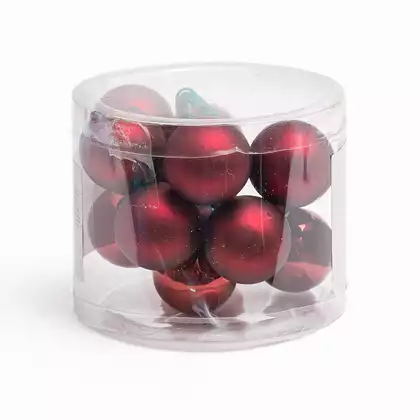 Гроздь стеклянных шаров на проволке 3 см бордовый 058D-6603D