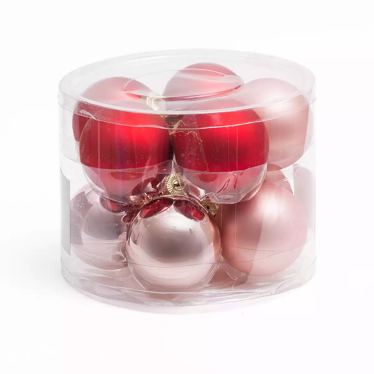 Набор стеклянных шаров 6 см 10 шт Багровый закат 058D-6636D