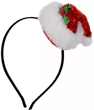 Карнавальный ободок новогодний колпачок 058D-6707D