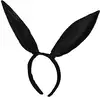 Карнавальный ободок ушка зайка черный 058D-6714D