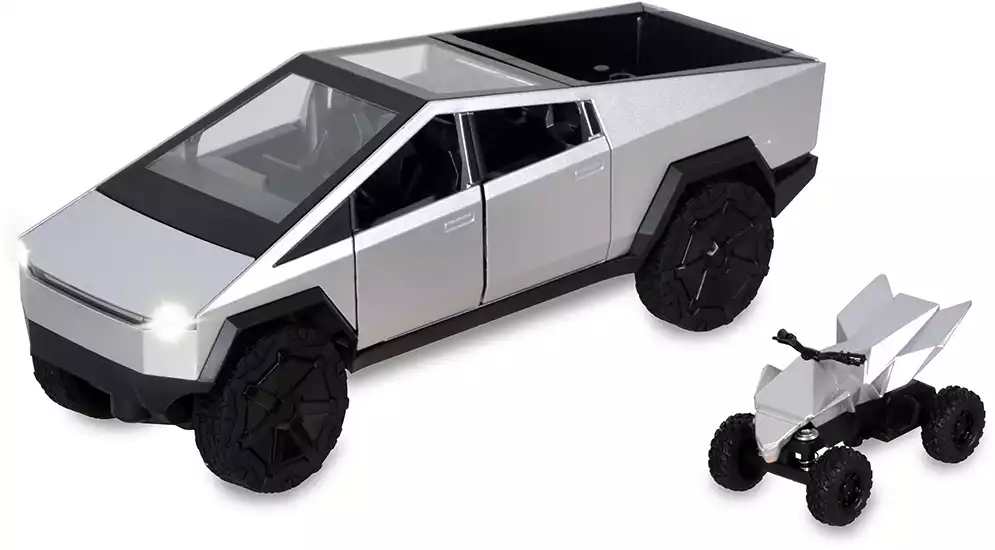 Машина р/у 1:24 Металл Tesla Cybertrack +акб