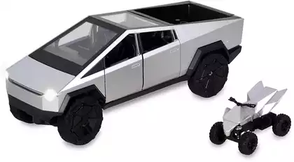 Машина р/у 1:24 Металл Tesla Cybertrack +акб