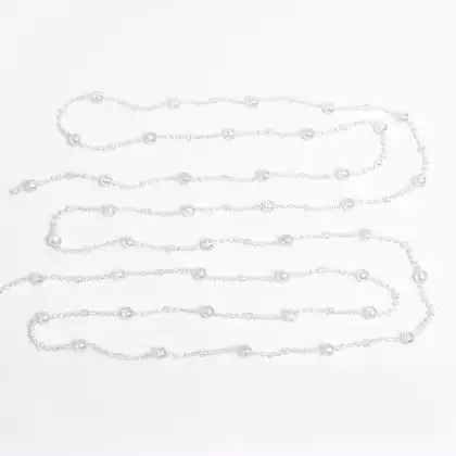 Новогодние бусы 3 м прозрачные с шариками 058D-6726D