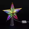Верхушка звезда 15 см 10 цветных LED ламп, провод 3 м , IP20, от сети 058D-6660D