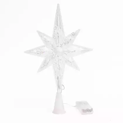 Верхушка звезда 20х18 см свет на батарейках 058D-6667D