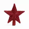 Новогодняя верхушка звезда 18х20 см красный 058D-6664D