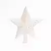 Новогодняя верхушка звезда 18х20 см белый 058D-6669D