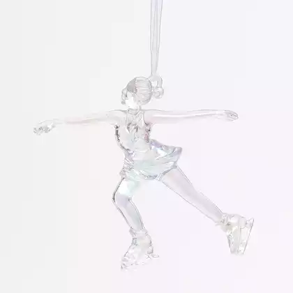 Новогодняя фигурка Фигуристка 10х10 см 058D-6745D