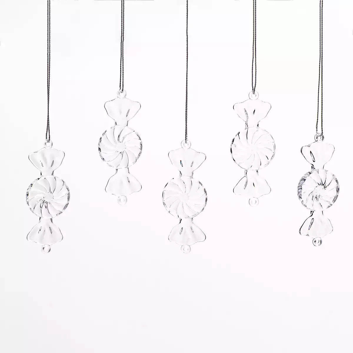 Набор фигурок 5 шт конфетки 8,2х3,2 см прозрачный 058D-6763D