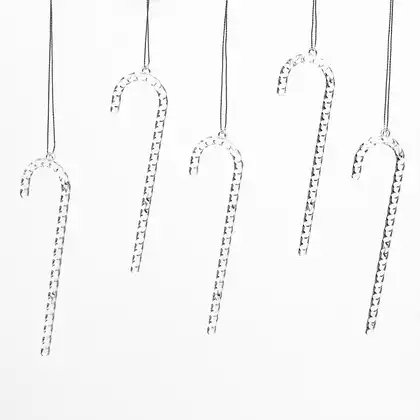 Набор фигурок 5 шт тросточка конфета 13,8 см прозрачный 058D-6770D