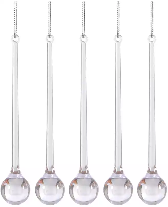 Набор сосулек 5 шт капля 13 см лед 058D-6772D